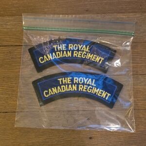The Royal Canadian Regiment Shoulder Flashes Patches-Set 2